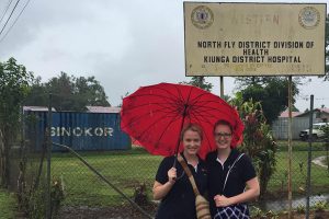Medicine students Rebecca Calder and Michelle Burnham