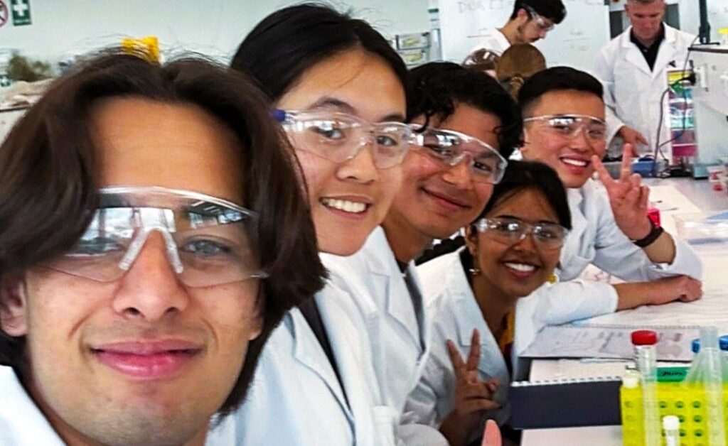 James San - Medical Sciences Student and group of friends